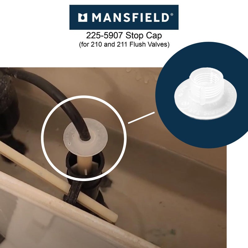 Mansfield 225-5907 Stop Cap for 210 and 211 Flush Valves - Image 4